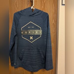 Hurley Boy's Blue Striped Sweater